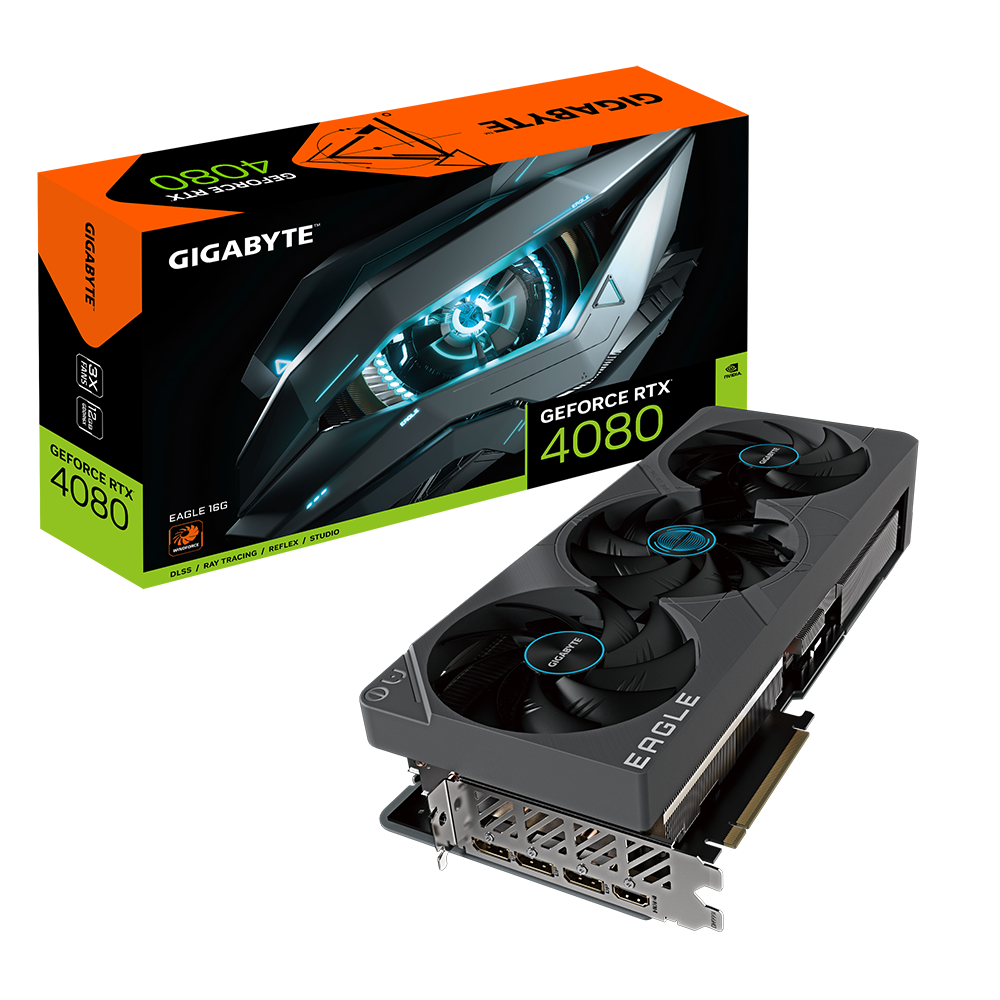 Imagen de PLACA DE VIDEO GIGABYTE NVIDIA GEFORCE RTX 4080 EAGLE 16GB GDDR6X