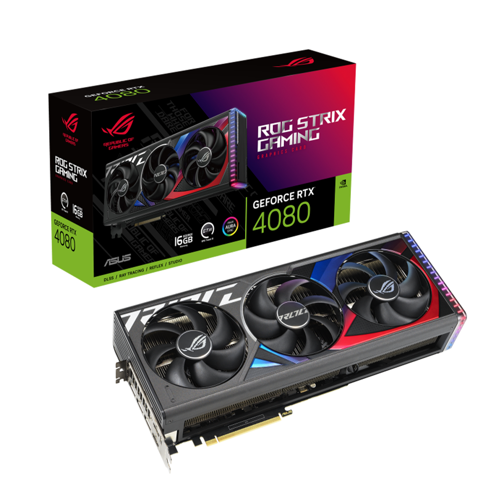 Imagen de PLACA DE VIDEO ASUS ROG STRIX NVIDIA GEFORCE RTX 4080 OC 16GB GDDR6X