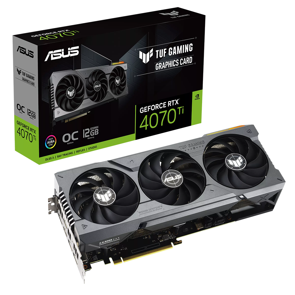 Imagen de PLACA DE VIDEO ASUS TUF NVIDIA GEFORCE RTX 4070TI O12GB GAMING