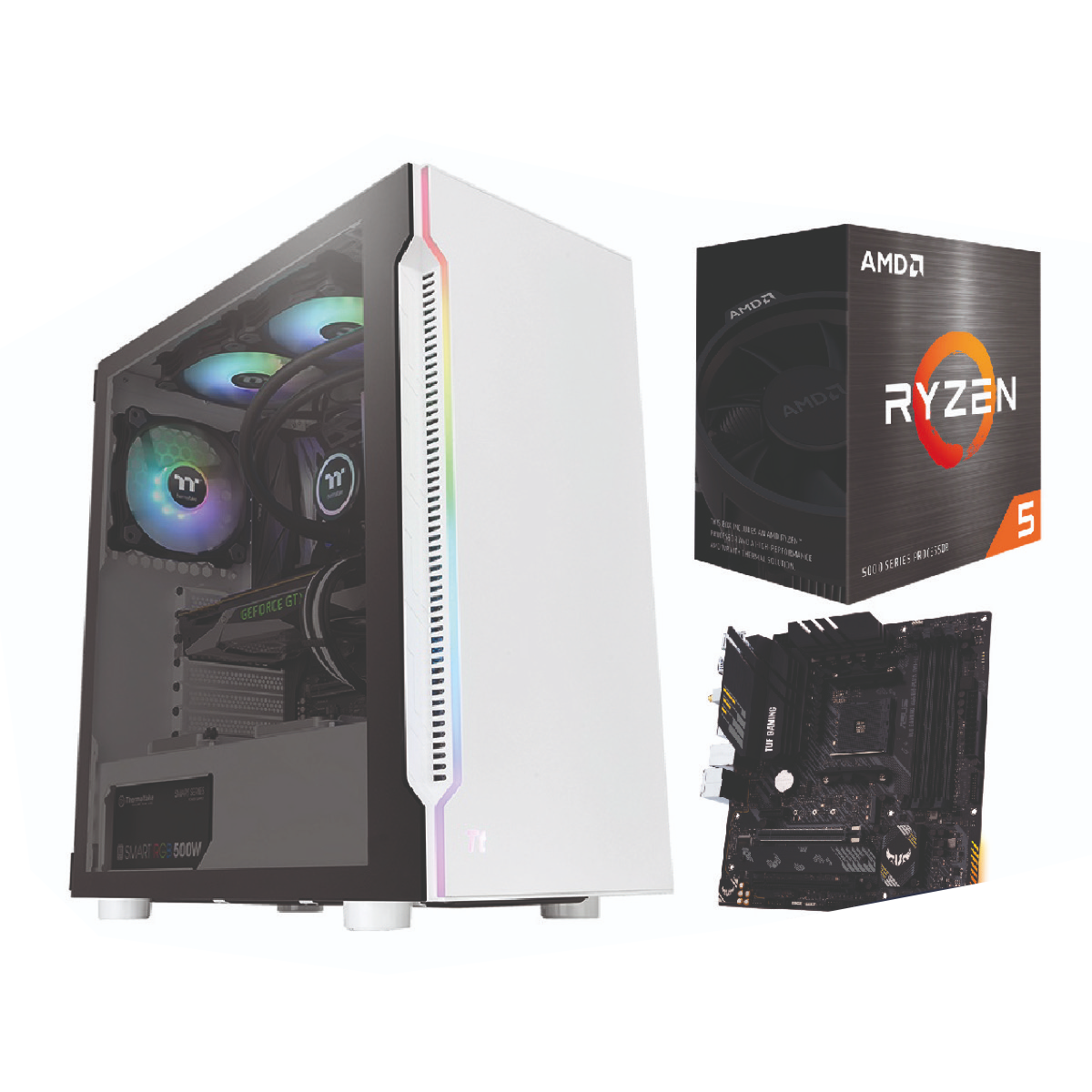 Imagen de Pc Gamer Amd Ryzen 5 5600X B550 16GB RTX 3060 SSD500GB HDD1TB