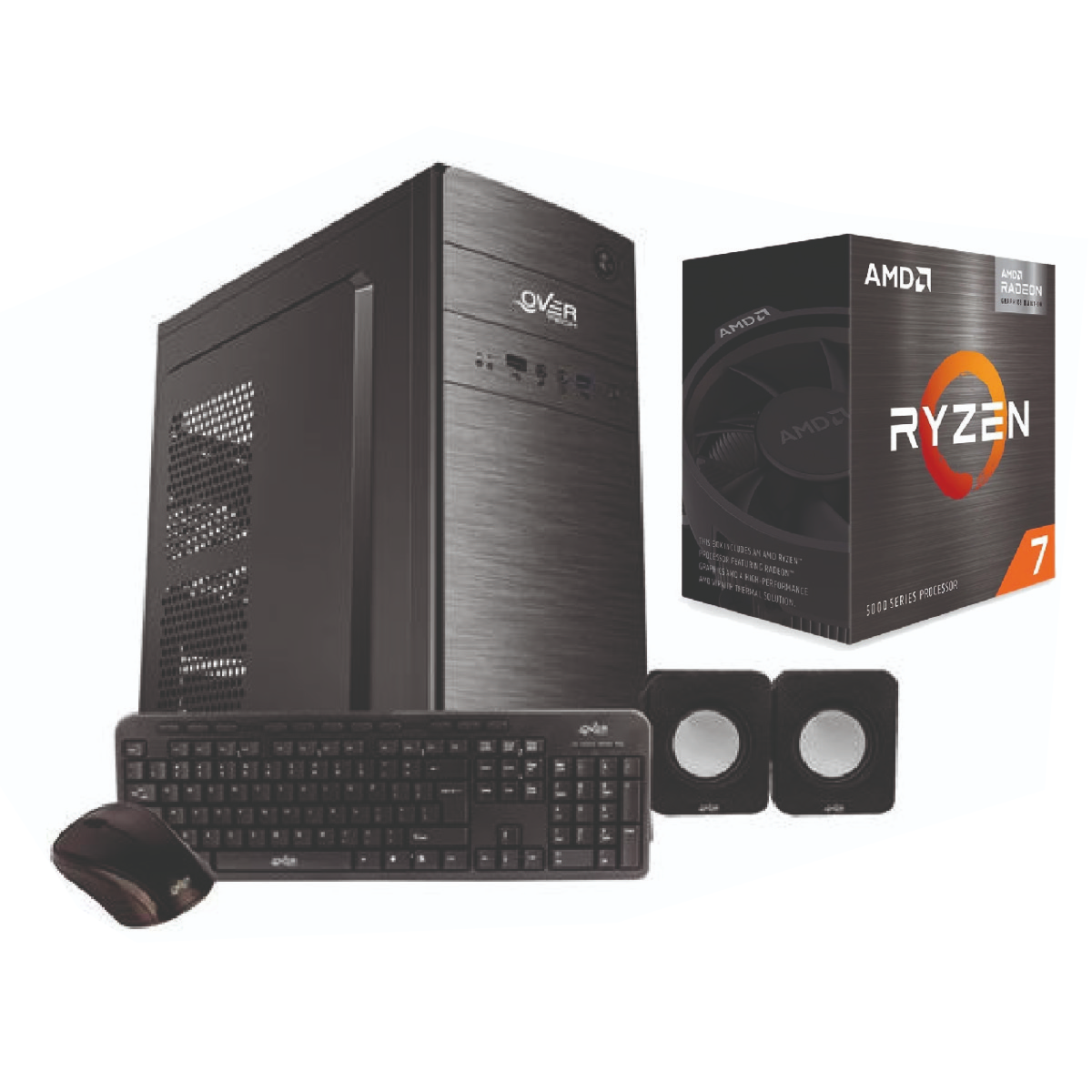 Imagen de Pc Amd Ryzen 5 4600G A320 8GB SSD240GB WiFi