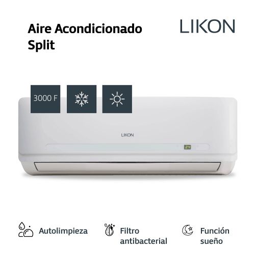 Imagen de Aire Acondicionado Split Frío/Calor Likon 3500F 3500W LKS35WCCR