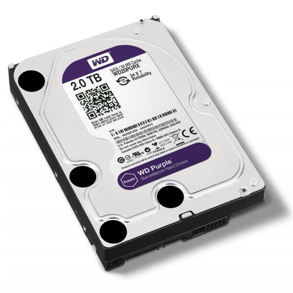 Imagen de HD HDD 2TB WD PURPLE SATA III 3.5