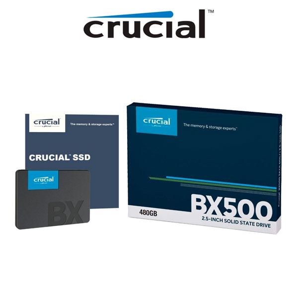 Imagen de HD SSD 500GB CRUCIAL BX500 SATA III 2.5