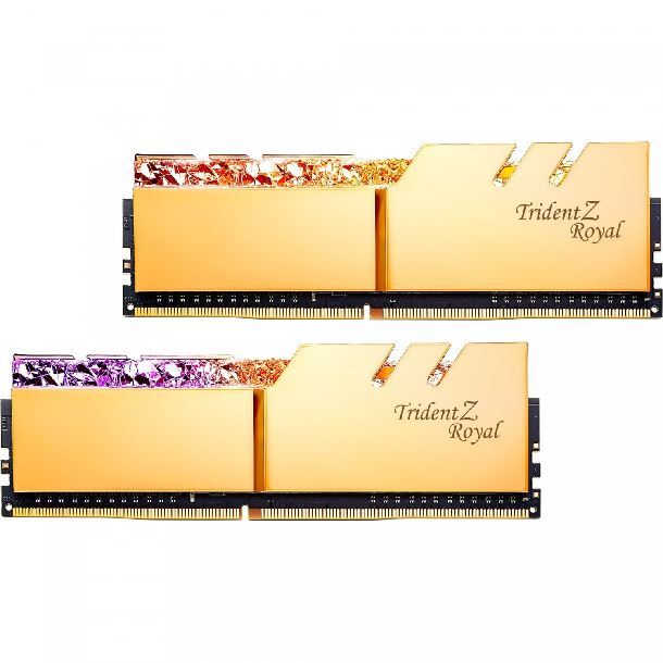 Imagen de MEMORIA 16GB (2X8GB) DDR4 3600 GSKILL TRIDENT Z ROYAL GOLD R