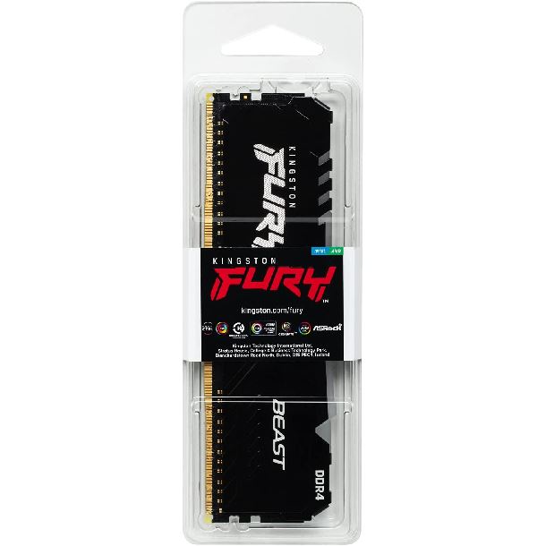 Imagen de MEMORIA 16GB DDR4 3600 KINGSTON FURY BEAST RGB