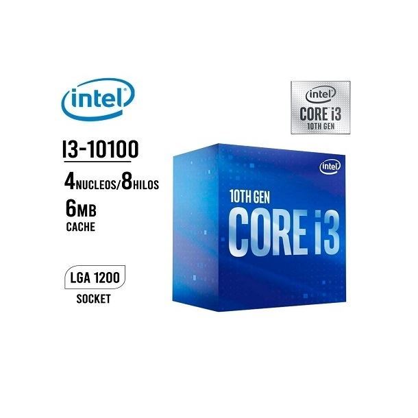 Imagen de MICRO INTEL CORE I3 10100 4.3GHZ 6MB