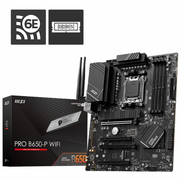 Imagen de MOTHER MSI PRO B650-P WIFI DDR5 AM5