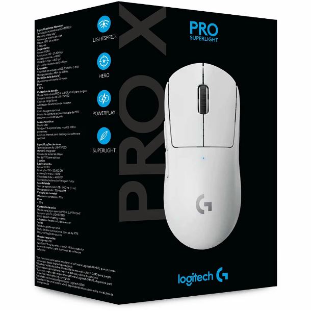 Imagen de MOUSE LOGITECH G PRO X SUPERLIGHT WHITE 910-005941