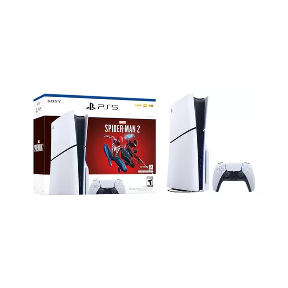 Imagen de  Consola PS5 Playstation 5 Slim 1 TB + Marvels Spider-Man 2 + Joystick Extra