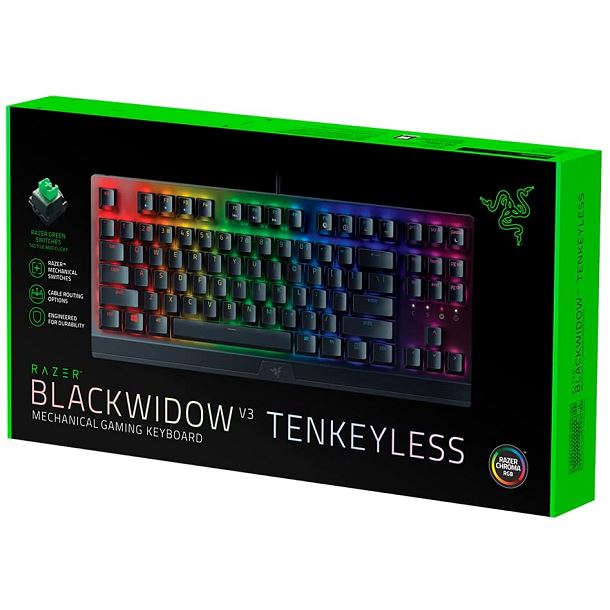 Imagen de TECLADO GAMER RAZER BLACKWIDOW V3 TENKEYLESS