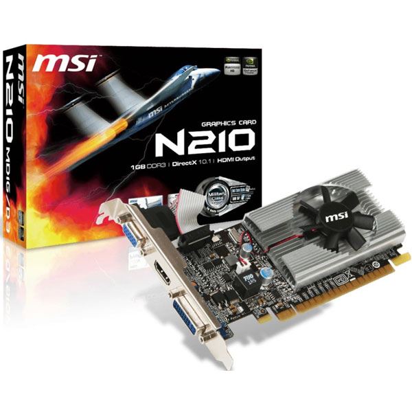 Imagen de VIDEO GEFORCE GT 210 MSI 1GB DDR3