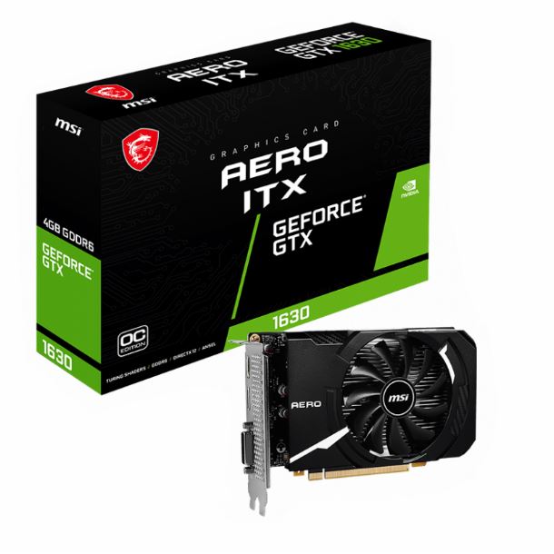 Imagen de VIDEO GEFORCE GTX 1630 4GB MSI AERO ITX OC