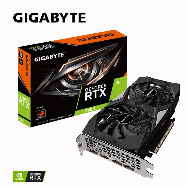 Imagen de VIDEO GEFORCE RTX 2060 12GB GIGABYTE D6