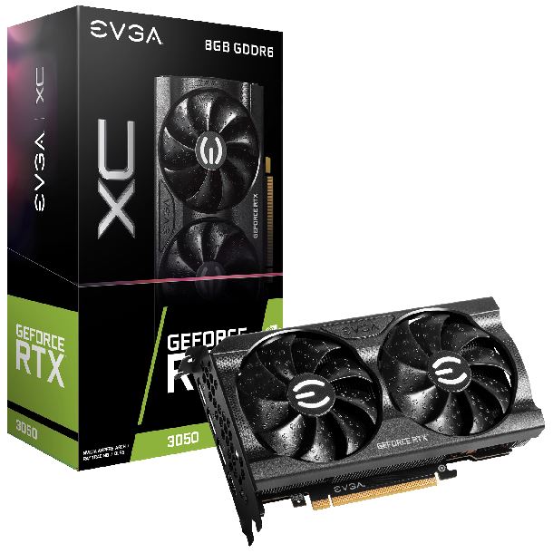 Imagen de VIDEO GEFORCE RTX 3050 8GB EVGA XC GAMING DUAL FAN