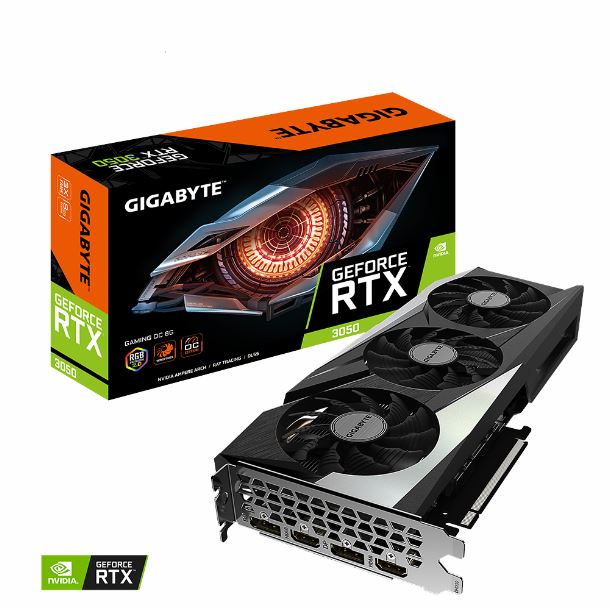 Imagen de VIDEO GEFORCE RTX 3050 8GB GIGABYTE GAMING OC