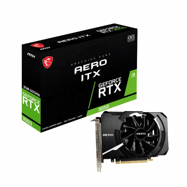 Imagen de VIDEO GEFORCE RTX 3050 8GB MSI AERO ITX OC