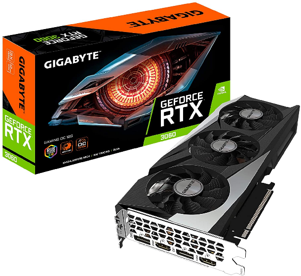 Imagen de VIDEO GEFORCE RTX 3060 12GB GIGABYTE GAMING OC