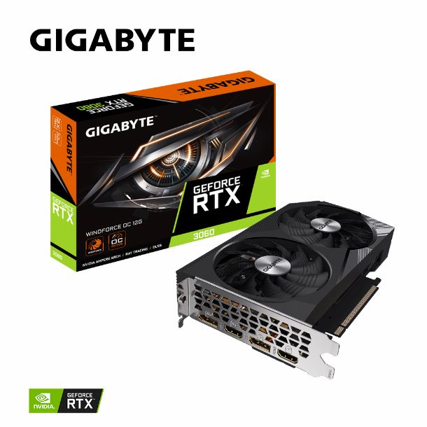 Imagen de VIDEO GEFORCE RTX 3060 12GB WINDFORCE OC