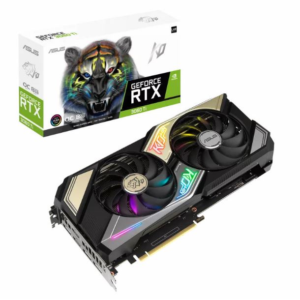 Imagen de VIDEO GEFORCE RTX 3060 TI 8GB ASUS KO V2 LHR