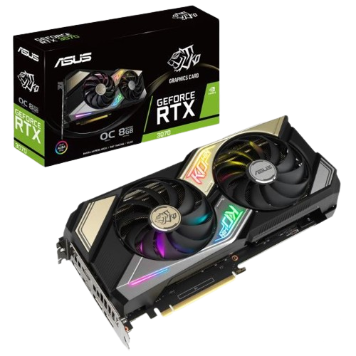 Imagen de VIDEO GEFORCE RTX 3070 8GB ASUS KO GAMING LHR