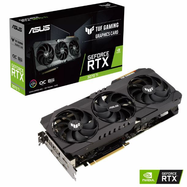 Imagen de VIDEO GEFORCE RTX 3070 TI 8GB ASUS TUF GAMING OC EDITION