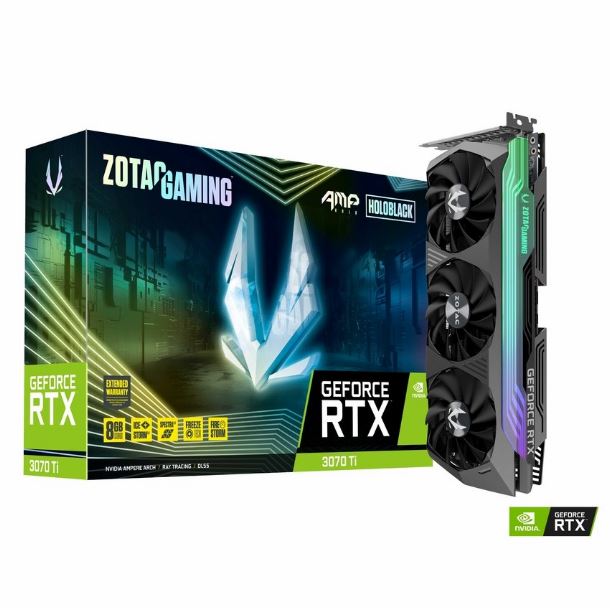 Imagen de VIDEO GEFORCE RTX 3070 TI 8GB ZOTAC AMP HOLO