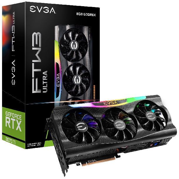 Imagen de VIDEO GEFORCE RTX 3070 TI EVGA FTW3 ULTRA GAMING