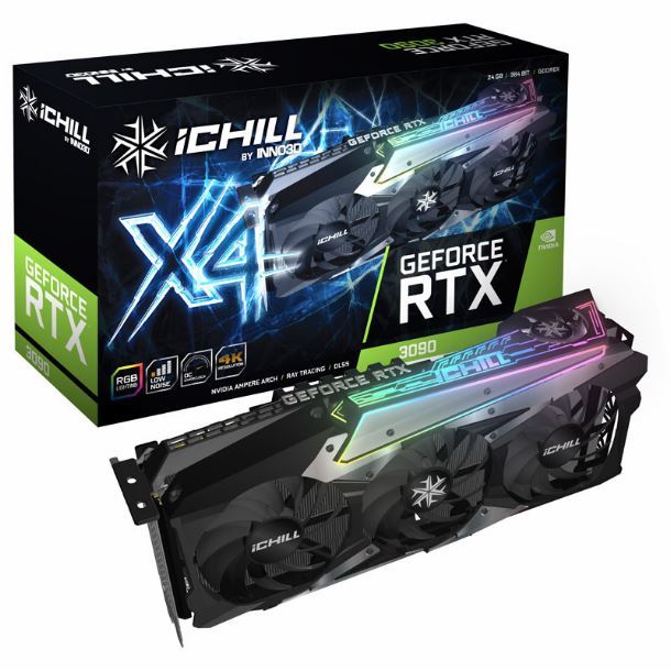 Imagen de VIDEO GEFORCE RTX 3090 24GB INNO3D ICHILL X4