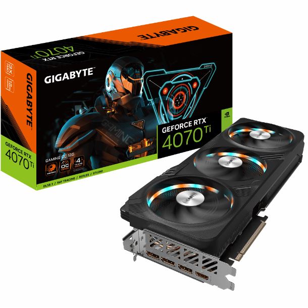 Imagen de VIDEO GEFORCE RTX 4070 TI 12GB GIGABYTE GAMING OC