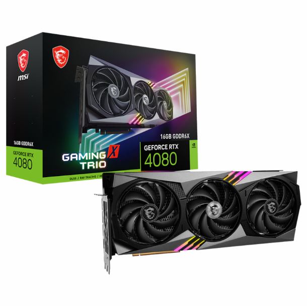 Imagen de VIDEO GEFORCE RTX 4080 16GB MSI GAMING X TRIO