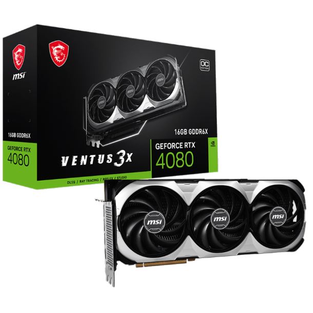 Imagen de VIDEO GEFORCE RTX 4080 16GB MSI VENTUS 3X OC