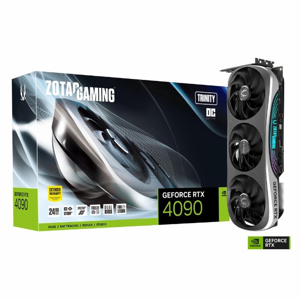 Imagen de VIDEO GEFORCE RTX 4090 24GB ZOTAC TRINITY OC