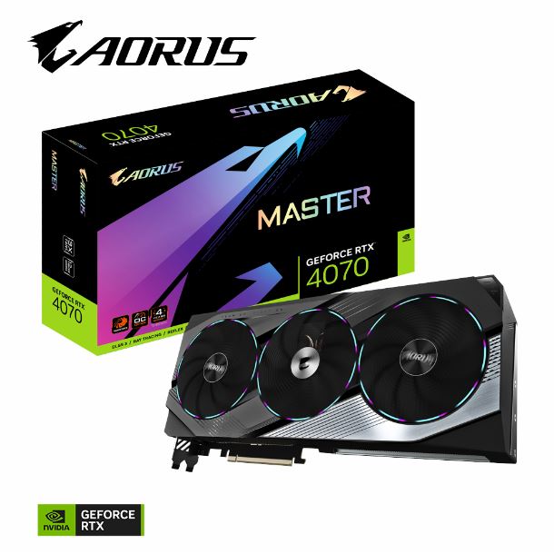 Imagen de VIDEO NVIDIA RTX 4070 12GB GIGABYTE AORUS MASTER