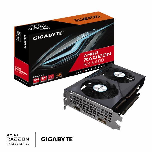 Imagen de VIDEO RADEON RX 6400 4GB GIGABYTE EAGLE