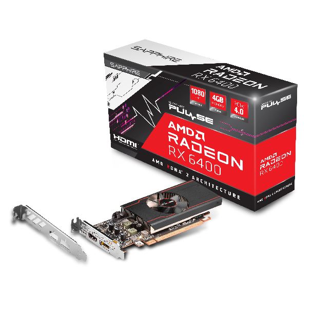 Imagen de VIDEO RADEON RX 6400 4GB SAPPHIRE PULSE LR