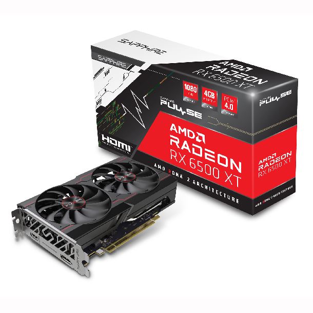 Imagen de VIDEO RADEON RX 6500 XT 4GB SAPPHIRE PULSE GAMING OC