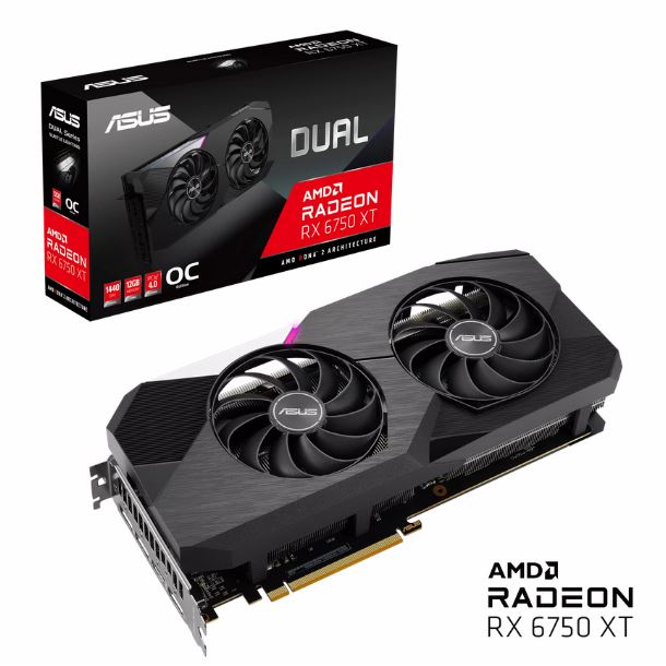 Imagen de VIDEO RADEON RX 6750 XT 12GB ASUS DUAL OC GDDR6