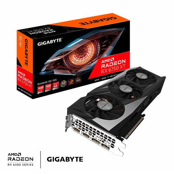 Imagen de VIDEO RADEON RX 6750 XT 12GB GIGABYTE GAMING OC